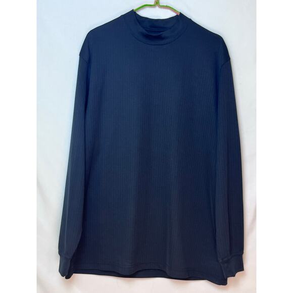 Ping Men's Size XL Black Long Sleeve Ribbed Mock Neck Pullover - Picture 1 of 5